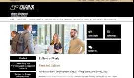
							         Student Employment - Purdue University								  
							    