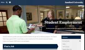 
							         Student Employment - Samford University								  
							    