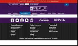 
							         Student Employment | Spring Hill College								  
							    