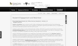 
							         Student Engagement and Retention - Kangan Institute								  
							    