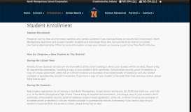 
							         Student Enrollment - North Montgomery School Corporation								  
							    