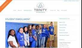 
							         Student Enrollment - Trinity Christian School								  
							    
