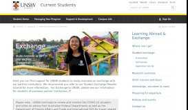 
							         Student Exchange | UNSW Current Students								  
							    
