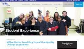 
							         Student Experience - Miller-Motte								  
							    