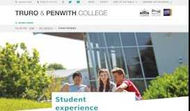 
							         Student experience - Truro and Penwith College								  
							    