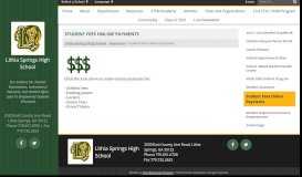 
							         Student Fees Online Payments - Lithia Springs High School								  
							    