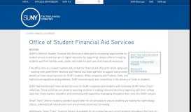 
							         Student Financial Aid Services - SUNY								  
							    