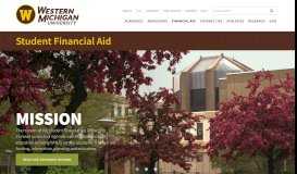 
							         Student Financial Aid | Western Michigan University								  
							    