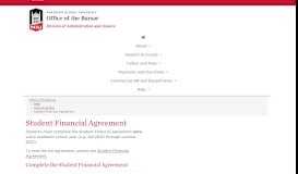 
							         Student Financial Responsibility Agreement - NIU - Office of the Bursar								  
							    