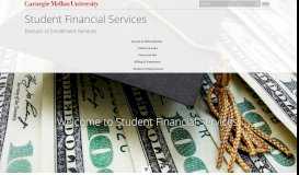 
							         Student Financial Services - Carnegie Mellon University								  
							    