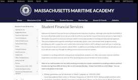 
							         Student Financial Services | Massachusetts Maritime Academy								  
							    