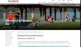 
							         Student Financial Services | Welcome - Marist College								  
							    