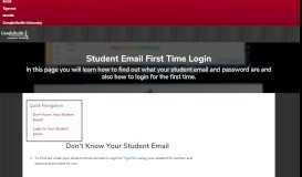 
							         Student First Time Login | Campbellsville University Information ...								  
							    