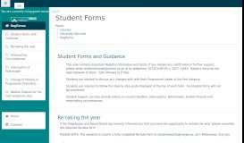 
							         Student Forms - Course								  
							    