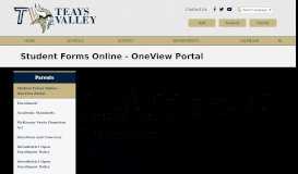 
							         Student Forms Online - OneView Portal - Teays Valley Local Schools								  
							    