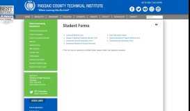 
							         Student Forms - Passaic County Technical Institute								  
							    