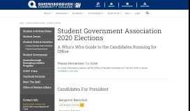 
							         Student Government Association 2019 Elections								  
							    