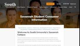 
							         Student Handbook - South University, Savannah								  
							    