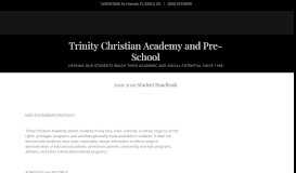 
							         Student Handbook | Trinity Christian Academy								  
							    