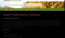
							         Student Health Advisory Committee - Student Health and Wellbeing ...								  
							    