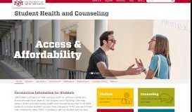 
							         Student Health and Counseling | The University of New Mexico								  
							    