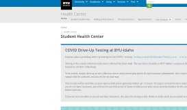 
							         Student Health Center - BYU-Idaho								  
							    