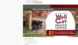 
							         Student Health Center - CSU, Chico								  
							    