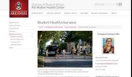 
							         Student Health Insurance | Pat Walker Health Center | University of ...								  
							    