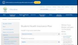 
							         Student Health Insurance Plan | OHSU								  
							    
