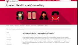 
							         Student Health Leadership Council :: Student Health ... - UNM SHAC								  
							    
