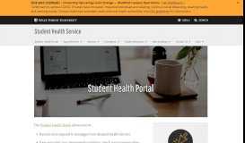 
							         Student Health Portal - Student Health Service - Wake Forest University								  
							    