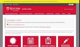 
							         Student Health – Rutgers University | Division of Student Affairs – New ...								  
							    