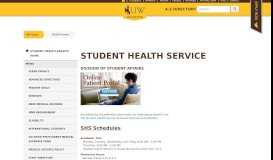 
							         Student Health Service | University of Wyoming								  
							    