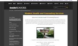 
							         Student Health Services - Roanoke College								  
							    
