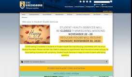 
							         Student Health Services - UNC Greensboro								  
							    