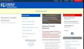 
							         Student Health Services - University of Kansas Medical Center								  
							    