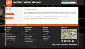 
							         Student Health | University Health Services | Oklahoma State University								  
							    