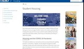
							         Student Housing | Housing | CSUSM								  
							    