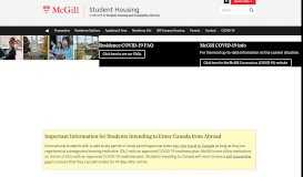 
							         Student Housing - McGill University								  
							    