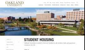 
							         Student Housing | Oakland University								  
							    