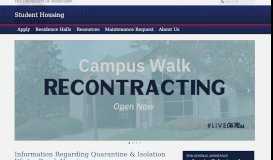 
							         Student Housing | The University of Mississippi								  
							    