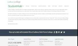 
							         Student Hub | Cadbury Sixth Form College								  
							    