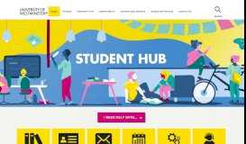 
							         Student hub | University of Westminster, London								  
							    