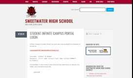 
							         Student Infinite Campus Portal Login - Sweetwater High School								  
							    