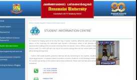 
							         Student Information Centre - Annamalai University								  
							    