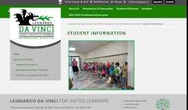 
							         Student Information - Leonardo da Vinci School for Gifted Learners (K-8)								  
							    