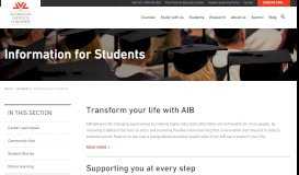 
							         Student Information - Online MBA Prerequisites | aib.edu.au								  
							    