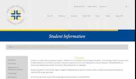 
							         Student Information - Our Lady of Fatima Catholic School								  
							    
