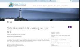 
							         Student Information Portal – accessing your report card! - SAIL Academy								  
							    