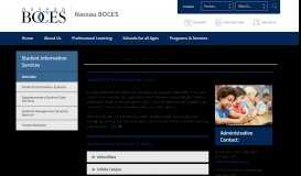 
							         Student Information Services / Overview - Nassau BOCES								  
							    